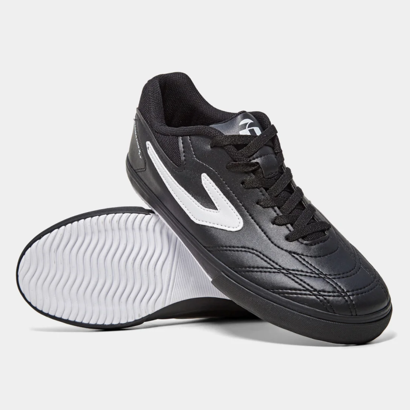 Chuteira Futsal Topper Dominator 3 Lt - Preto+Branco - Image 4